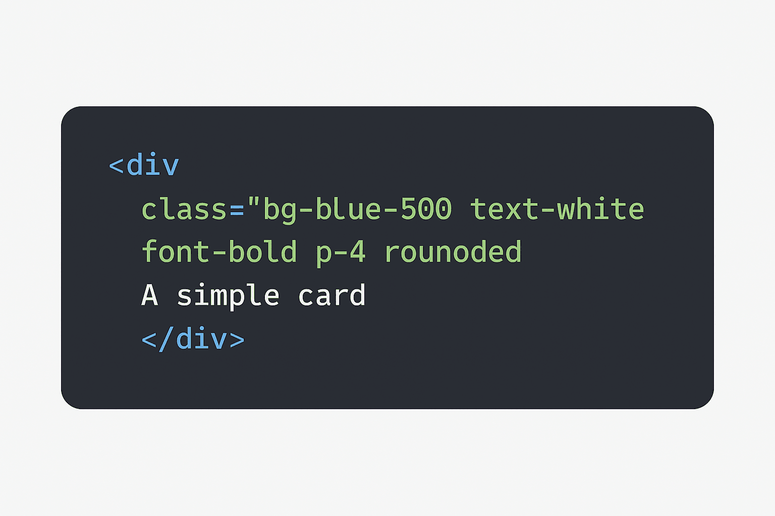 Exemplo visual de utilitários TailwindCSS