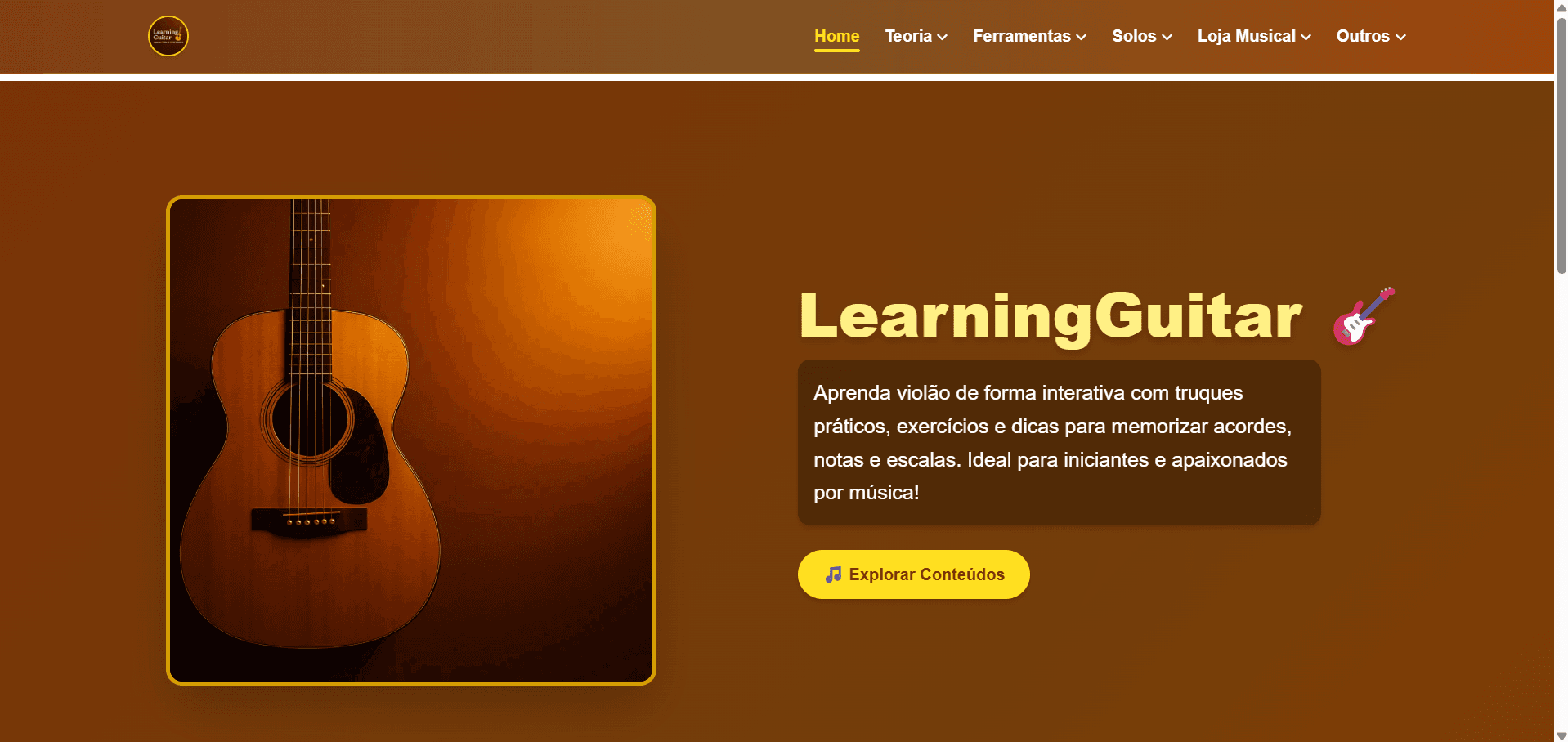 Imagem do projeto Aprender Violão Online